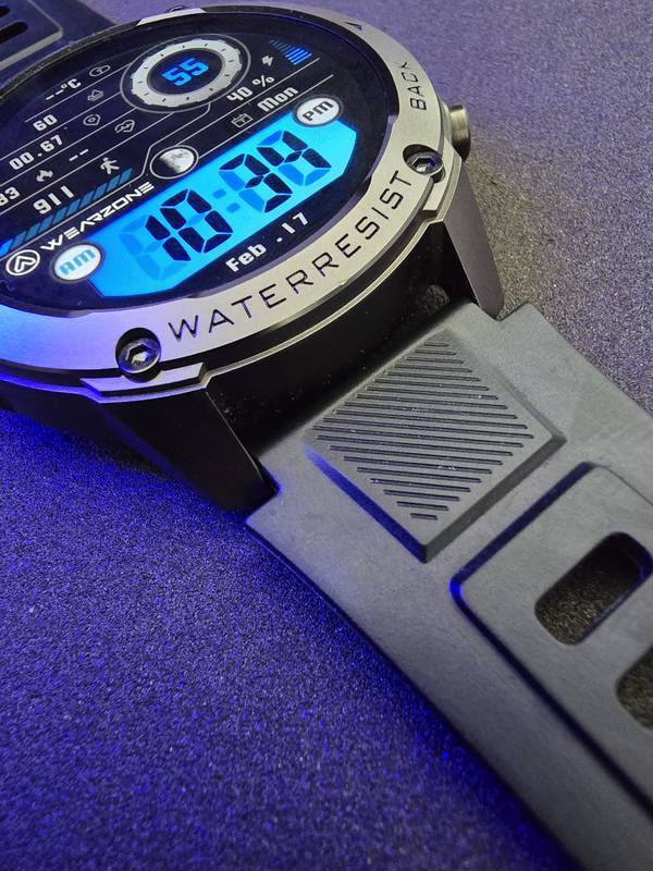 Smartwatch Brave Wearzone – Resistência Militar/5ATM Aprova de água do mar/ GPS Duplo e 170 Modos Esportivos