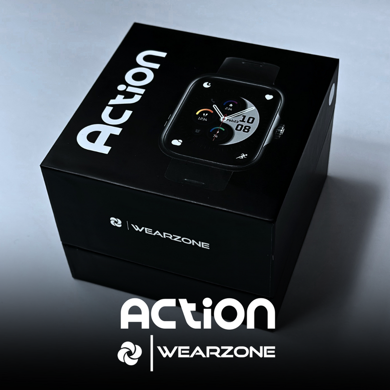 ACTION WEARZONE | Smartwatch Esportivo | A PROVA D'ÁGUA, GPS integrado e 7 Dias de Bateria