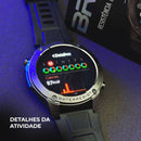 Smartwatch Brave Wearzone – Resistência Militar/5ATM Aprova de água do mar/ GPS Duplo e 170 Modos Esportivos