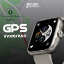 ACTION WEARZONE | Smartwatch Esportivo | A PROVA D'ÁGUA, GPS integrado e 7 Dias de Bateria