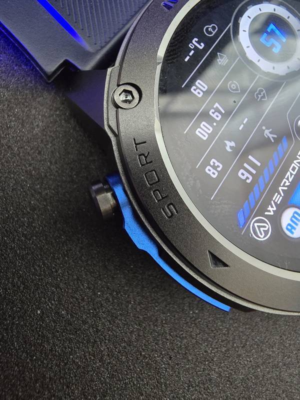 Smartwatch Brave Wearzone – Resistência Militar/5ATM Aprova de água do mar/ GPS Duplo e 170 Modos Esportivos