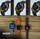 KIT WS-79 ULTRA 2 | Kit 3 pulseiras | Pulseira de Couro e Metal | Segunda geração