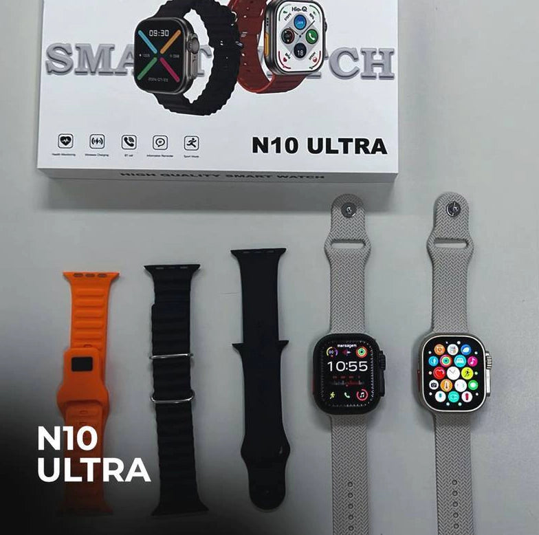 Kit Smartwatch N10 Ultra 49mm | 4 Pulseiras