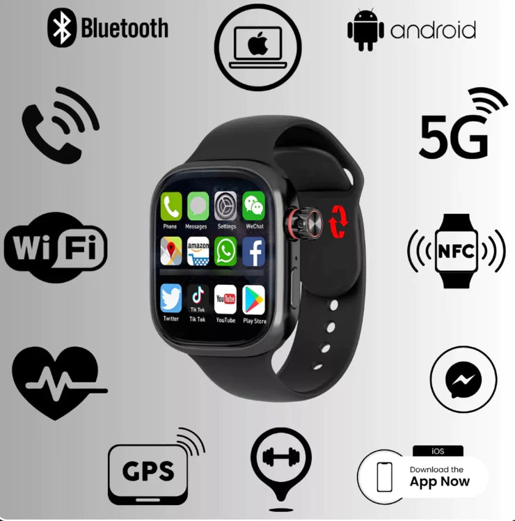 Horizon Lite + 4G Câmera Rotativa | Celular de Pulso Slim