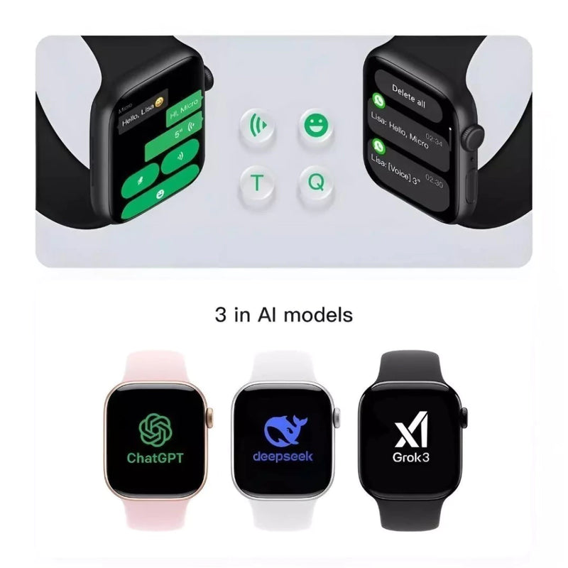 Smartwatch Microwear S11 Pro Série 11 AMOLED 2,02” – 2GB, WhatsApp no Pulso, IA Integrada e Monitor de Saúde Completo