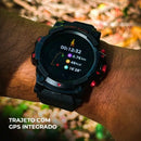 SMARTWATCH THUNDER COM GPS INTEGRADO A PROVA DÁGUA + 100 MODOS DE ESPORTE